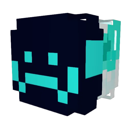 MultiMoose Minecraft avatar head, 3D render