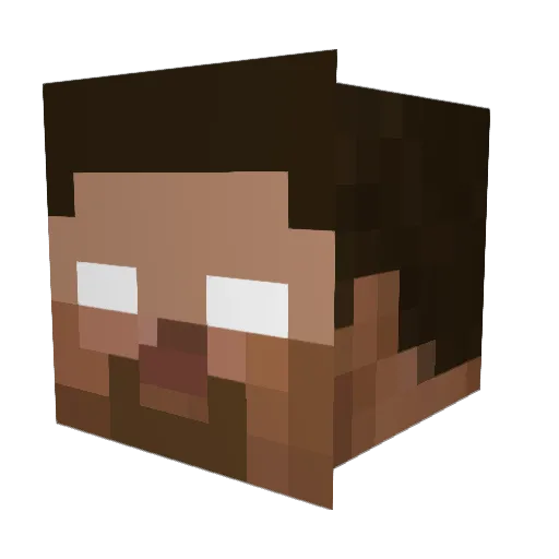 MultiPass42 Minecraft avatar head, 3D render