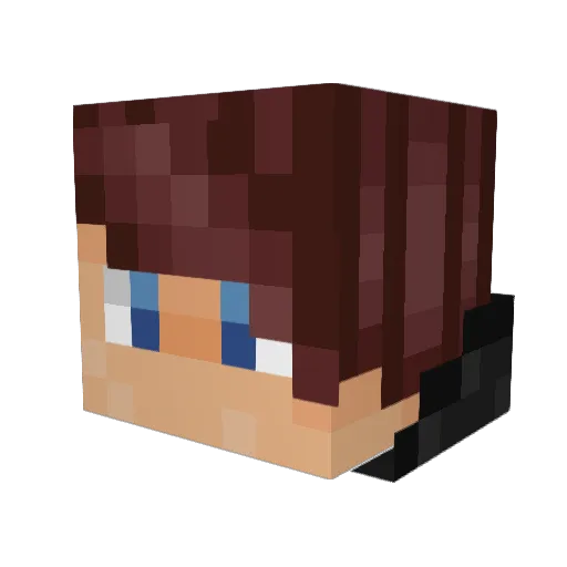 Multip1e Minecraft avatar head, 3D render