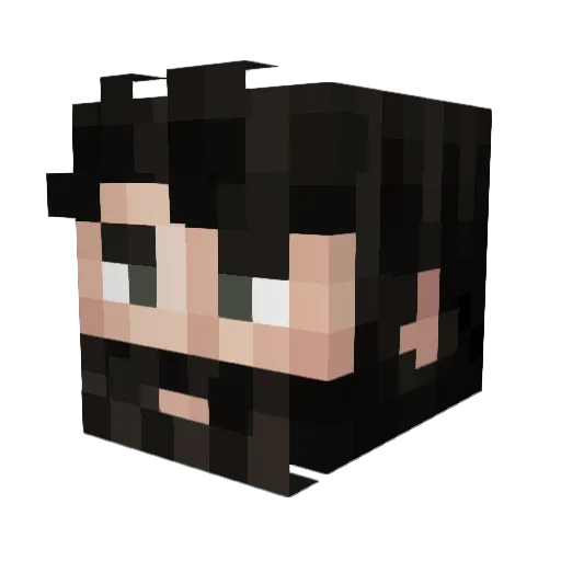 MultiplePunchMan Minecraft avatar head, 3D render