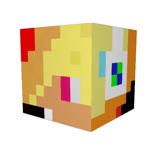 MultiwitaminaPL Minecraft avatar head, 3D render
