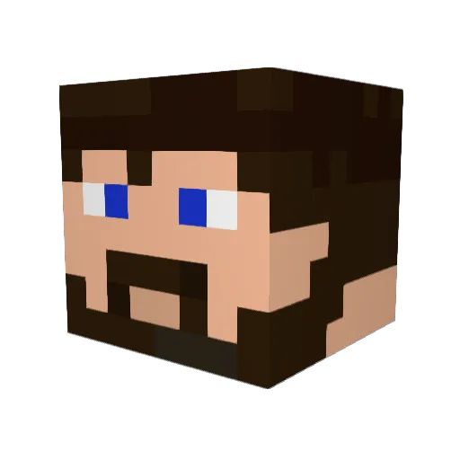 Multixavier111 Minecraft avatar head, 3D render