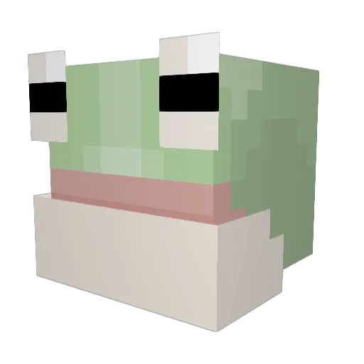 MumbleBumble Minecraft avatar head, 3D render