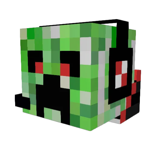 Mumbob Minecraft avatar head, 3D render