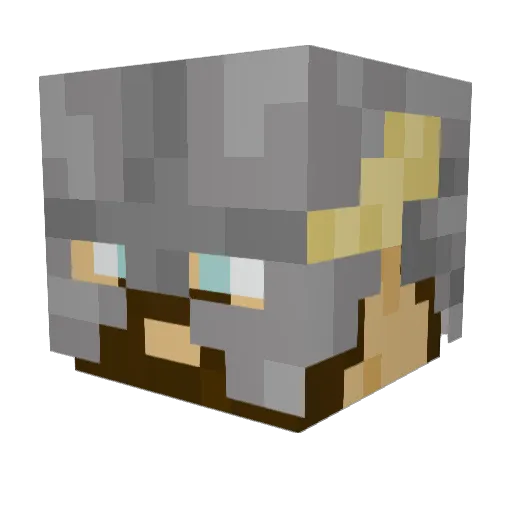 MumenSlayer Minecraft avatar head, 3D render