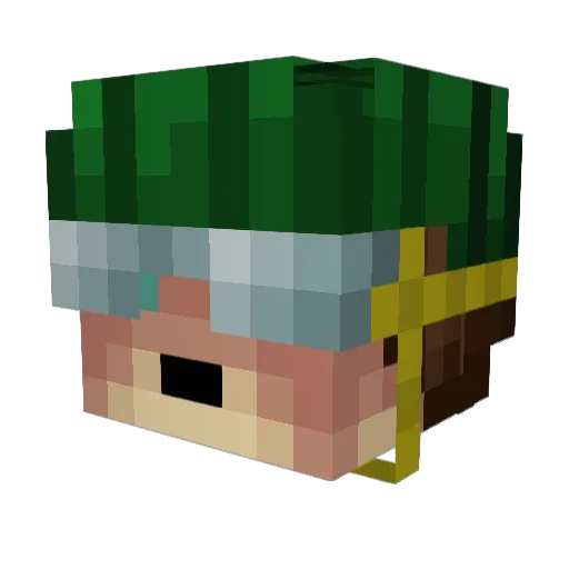 Mumenr1der Minecraft avatar head, 3D render
