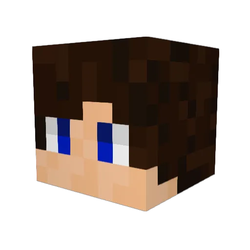 Mumfrey Minecraft avatar head, 3D render