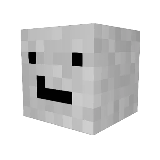 Mumfz8 Minecraft avatar head, 3D render