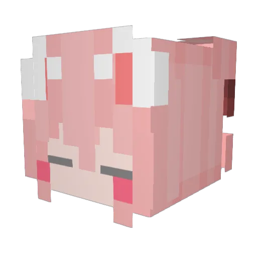 Mumi_eiei Minecraft avatar head, 3D render
