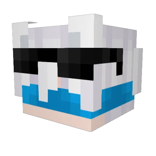 Mumienzocker Minecraft avatar head, 3D render
