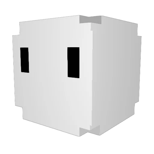 Mumiieee Minecraft avatar head, 3D render