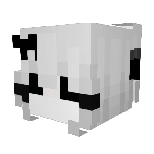 Muminek2010 Minecraft avatar head, 3D render