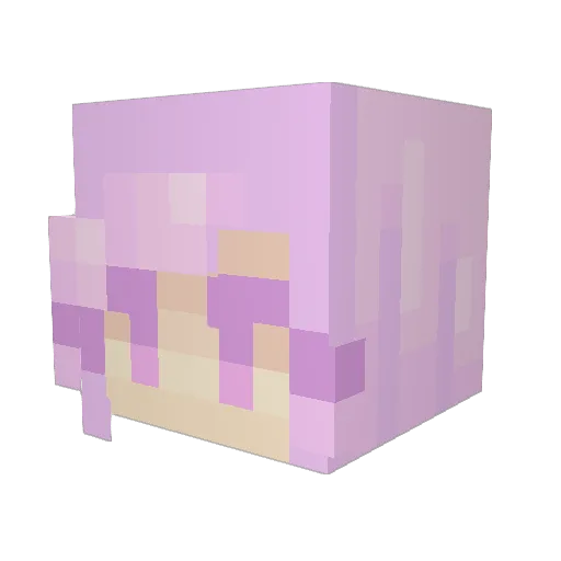 Mummibones Minecraft avatar head, 3D render