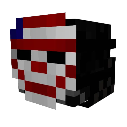 Mumpert_ Minecraft avatar head, 3D render