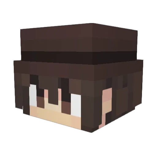 Mumpiebaer Minecraft avatar head, 3D render