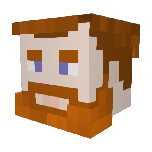 Mumpsimuss Minecraft avatar head, 3D render
