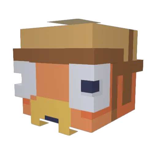 MumuEsserHD Minecraft avatar head, 3D render