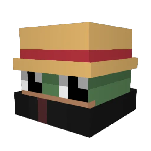 MunHyeonjun Minecraft avatar head, 3D render
