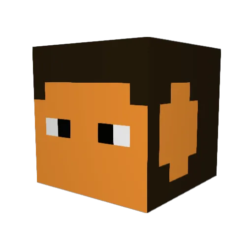 MunKeees Minecraft avatar head, 3D render