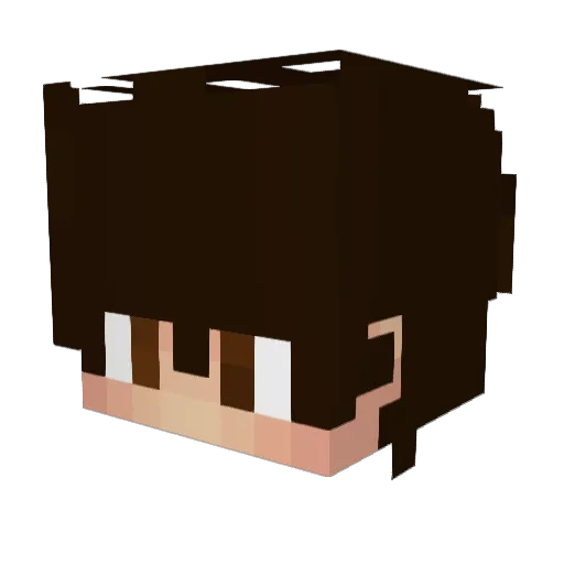Munagi Minecraft avatar head, 3D render