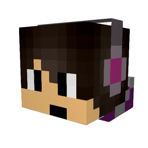 MunchBlocks Minecraft avatar head, 3D render