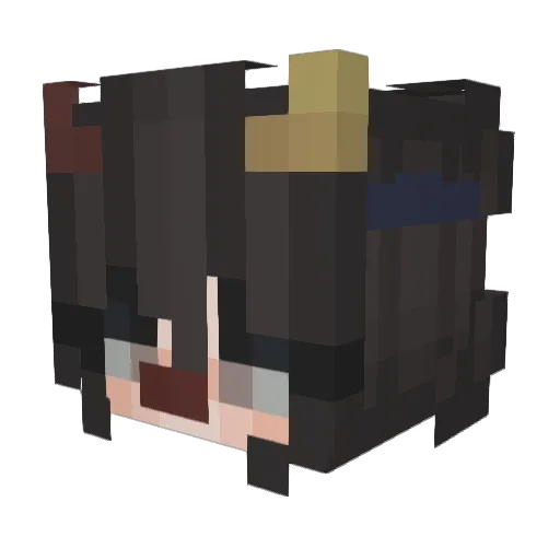 MunchieCrunchi Minecraft avatar head, 3D render