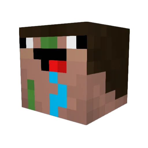 Munchieking69 Minecraft avatar head, 3D render