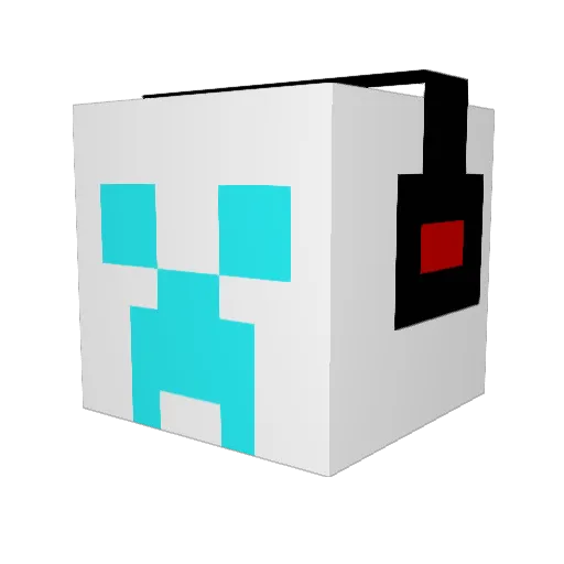 MunchinPotato Minecraft avatar head, 3D render
