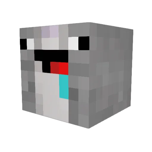 MunchingGamer Minecraft avatar head, 3D render