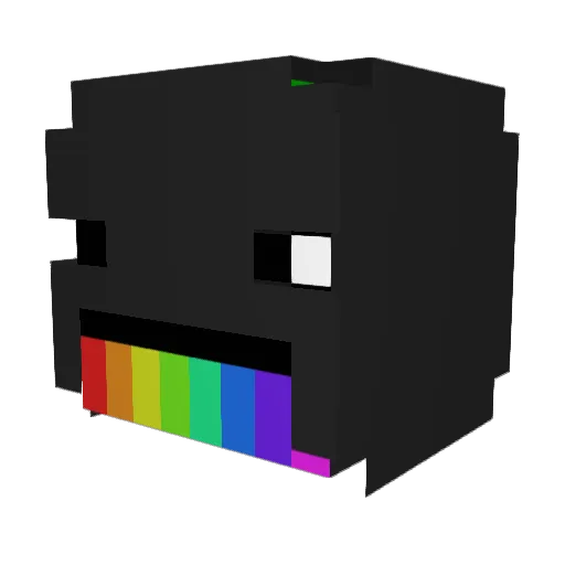 MunchkinNoodles Minecraft avatar head, 3D render