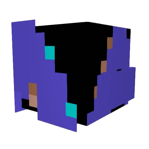 Munchymeow Minecraft avatar head, 3D render