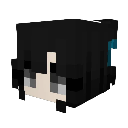 Muncito Minecraft avatar head, 3D render
