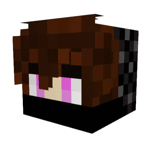 Muncuh_ Minecraft avatar head, 3D render