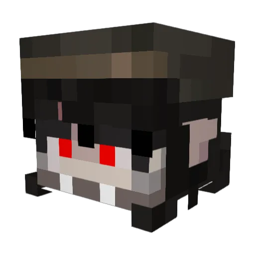 MundaneSkeleton Minecraft avatar head, 3D render