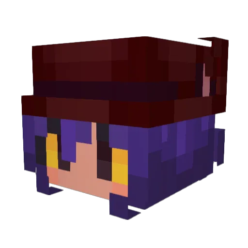 Mundo64 Minecraft avatar head, 3D render