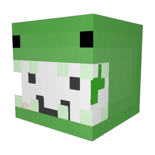 MundoMar Minecraft avatar head, 3D render