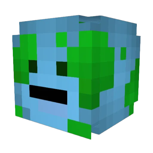 Mundoamundo Minecraft avatar head, 3D render