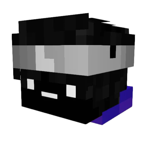 Mundschutzplicht Minecraft avatar head, 3D render