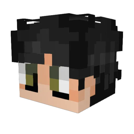 MungBaalin Minecraft avatar head, 3D render