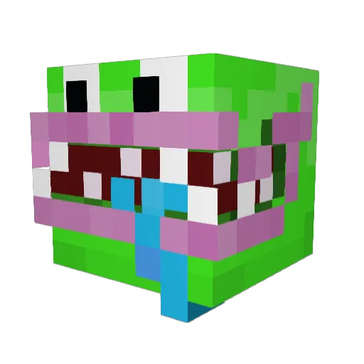 MungChowder Minecraft avatar head, 3D render