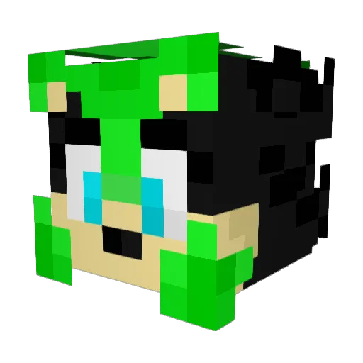 MungDaalCo Minecraft avatar head, 3D render