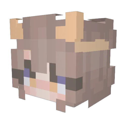 MungGu_ Minecraft avatar head, 3D render