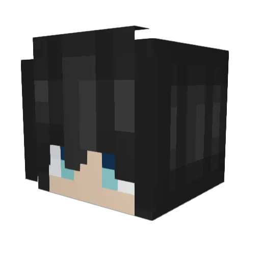 MungTang_E Minecraft avatar head, 3D render