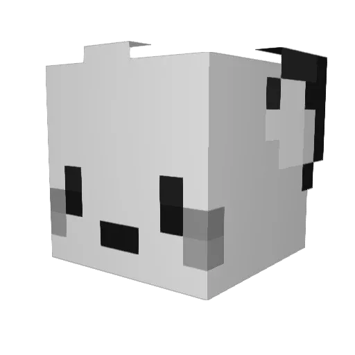 Mung_gu Minecraft avatar head, 3D render