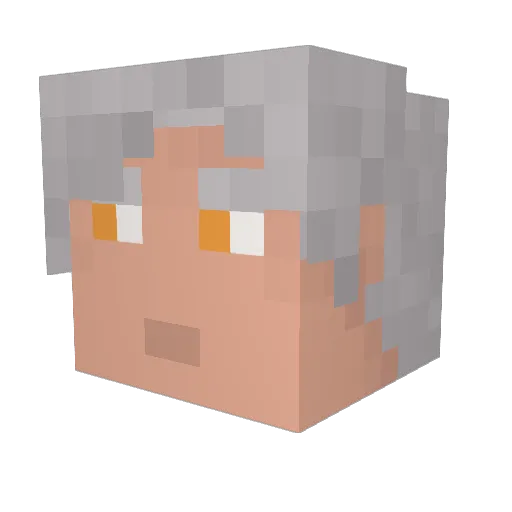 Mungay_ Minecraft avatar head, 3D render