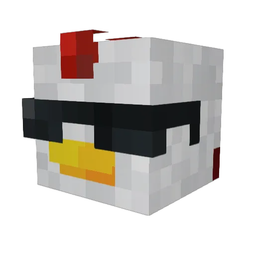 MungerMunger2 Minecraft avatar head, 3D render