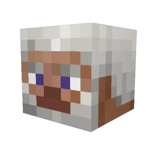 Munichois Minecraft avatar head, 3D render