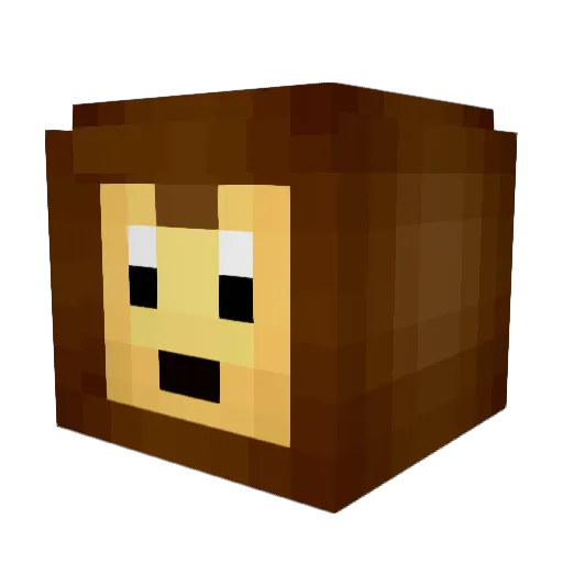 MunkeePlayz Minecraft avatar head, 3D render