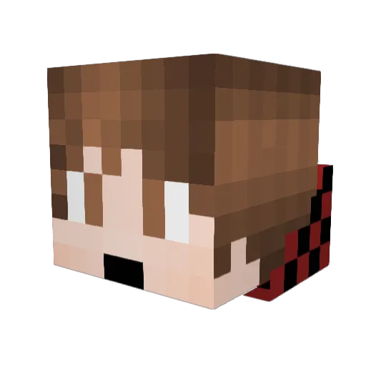 MunkeeQQ Minecraft avatar head, 3D render