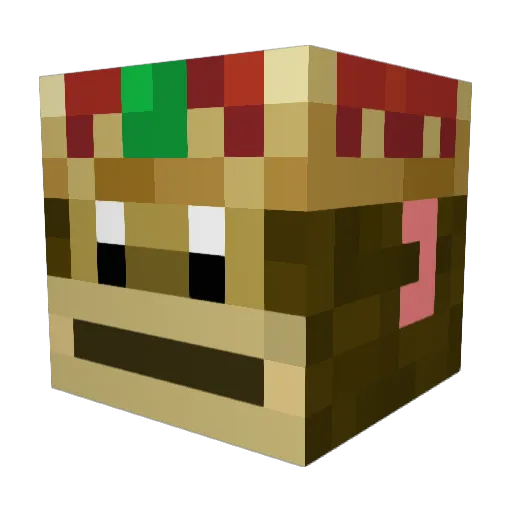 Munkeh_ Minecraft avatar head, 3D render